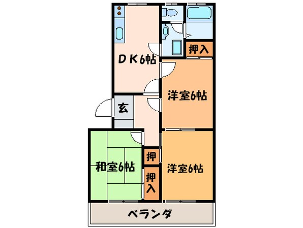 マンション鈴木２の物件間取画像